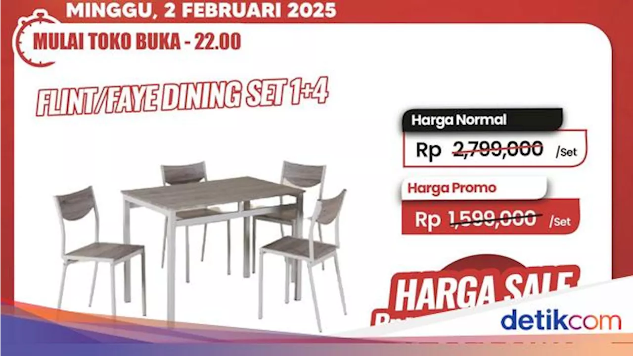 Serbu! Satu Set Meja Makan Diskon hingga Rp 1,5 Juta di Transmart Full Day Sale