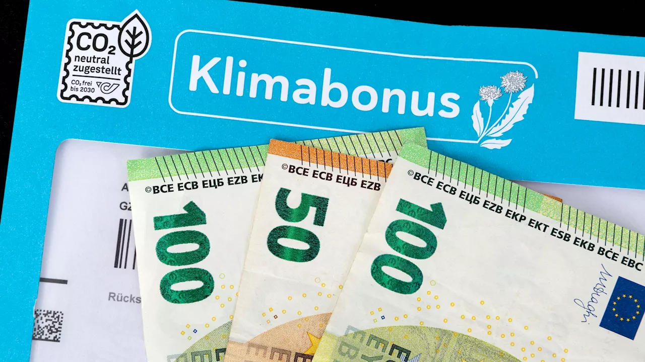 Klimabonus: Bis zu 290 Euro für fast 500.000 Österreicher