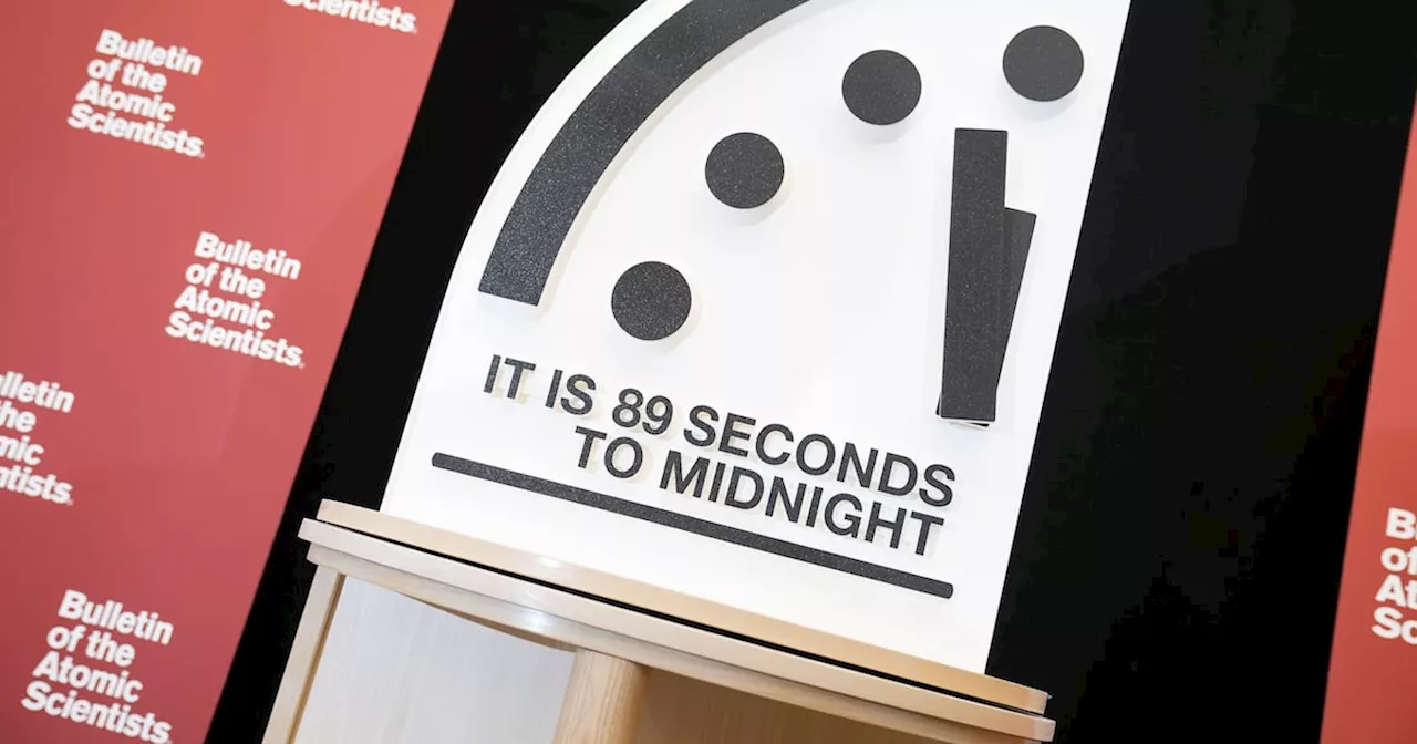 Doomsday Clock Moved to 89 Seconds to Midnight, Warning of Unprecedented Global Risks