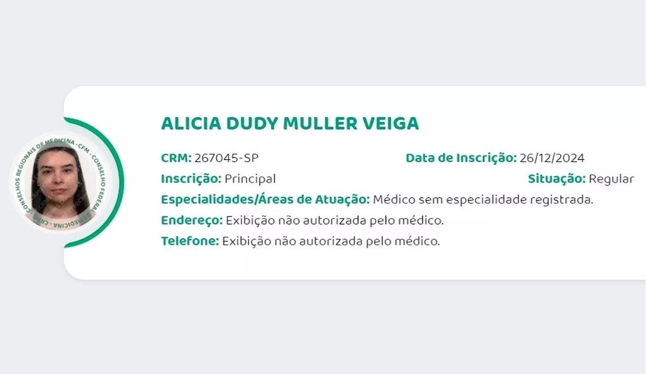 Estudante condenada por desvio milionário consegue registro no Conselho de Medicina, causando indignação