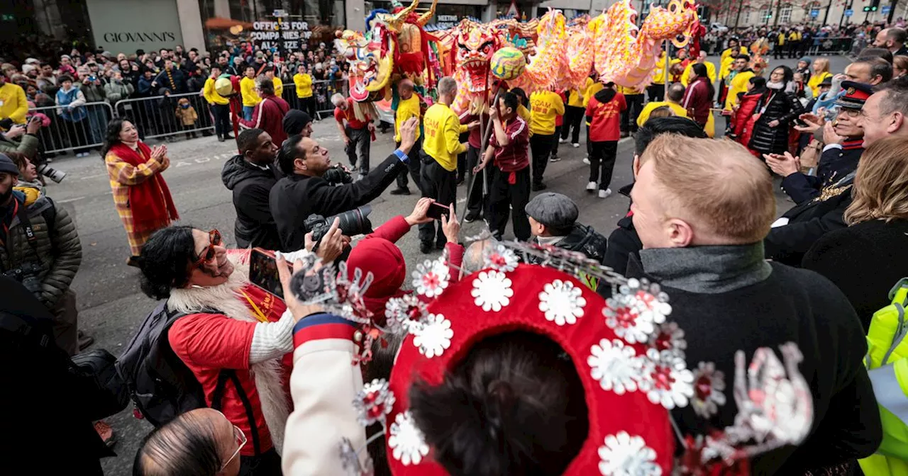 Thousands Flock to Manchester's Chinatown for Dazzling Dragon Parade Celebrating Lunar New Year