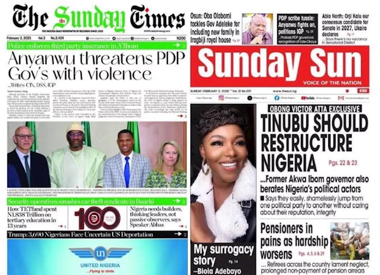 Nigerian Newspapers: PDP Crisis, Worksite Crèches, and More