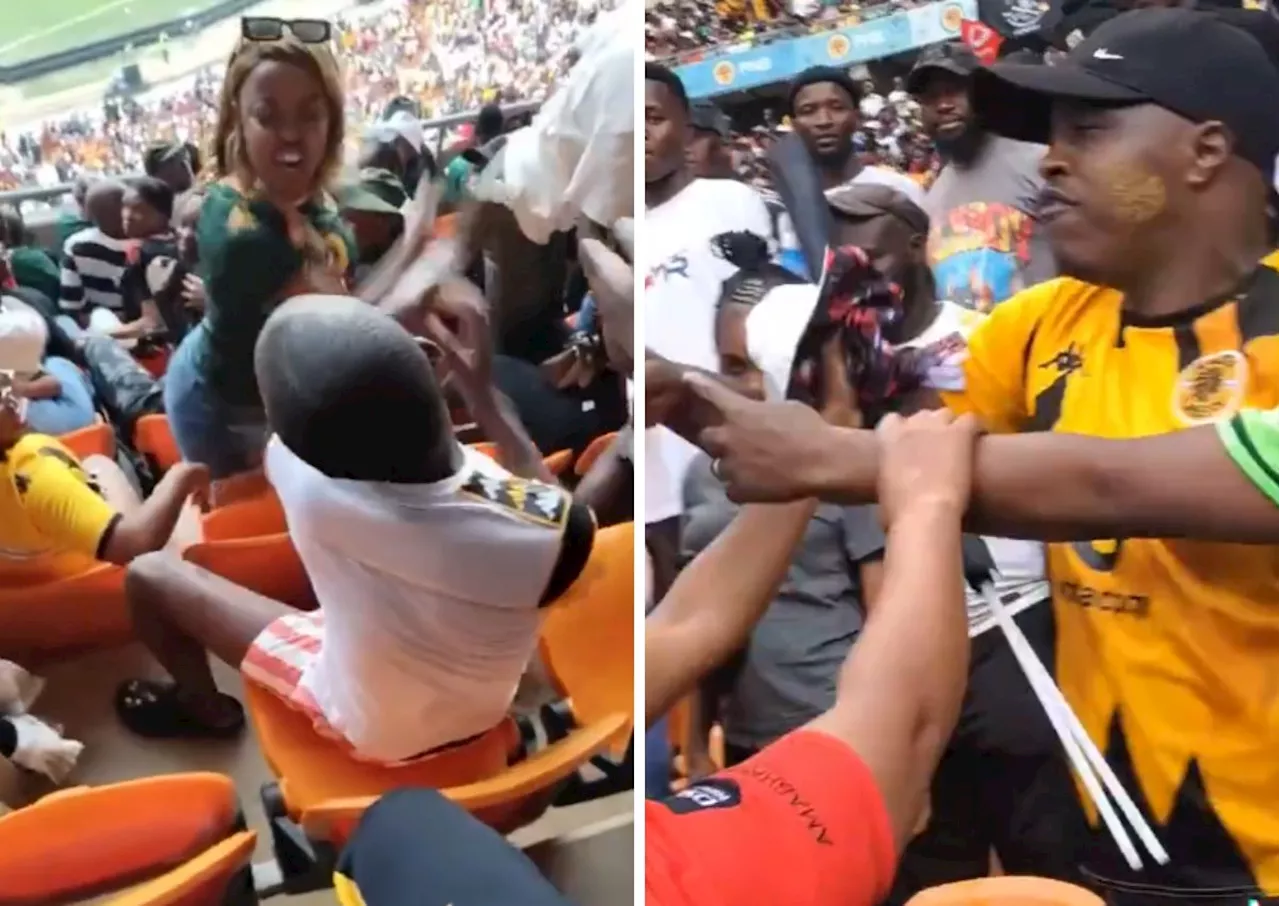 Sore losers? Fights kicks off amongst Kaizer Chiefs, Pirates fans [video]