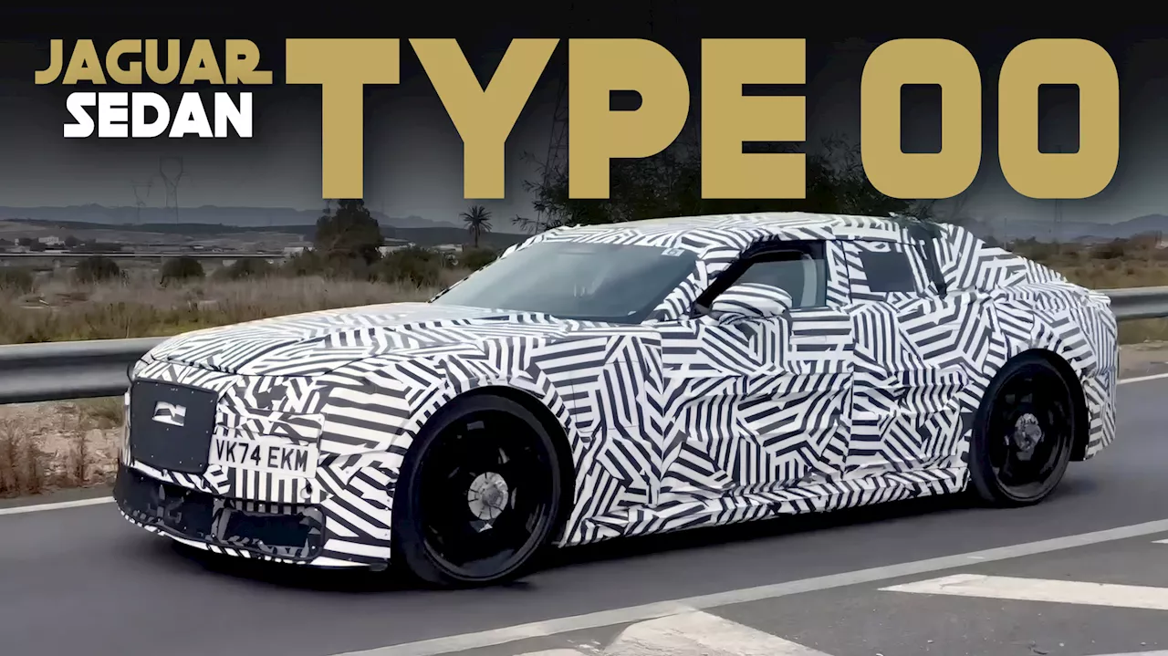 Camouflaged Jaguar Electric Sedan Spied Testing in Spain