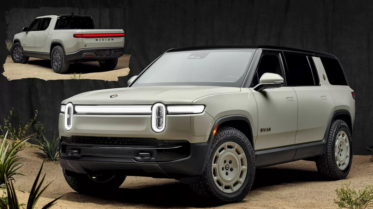 Rivian Unveils Desert-Inspired R1T and R1S California Dune Editions