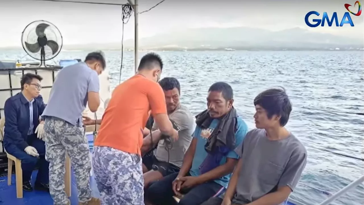 After adrift for 2 weeks, 5 fishermen from boat sunk in collision with unidentified ship back in PH