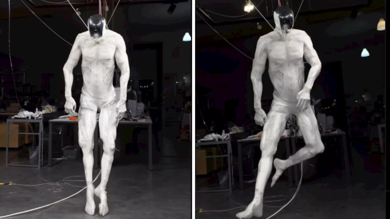 Video: World’s first humanoid robot with lifelike muscles and bones twitches to life