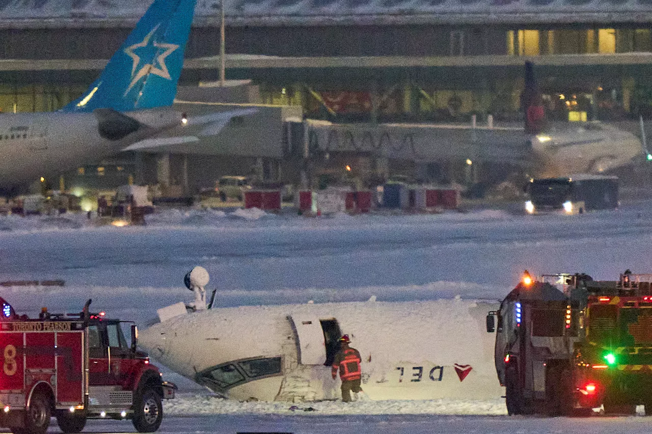 Miracle Landing: Delta Plane Crashes at Toronto Airport, All 80 Passengers Survive