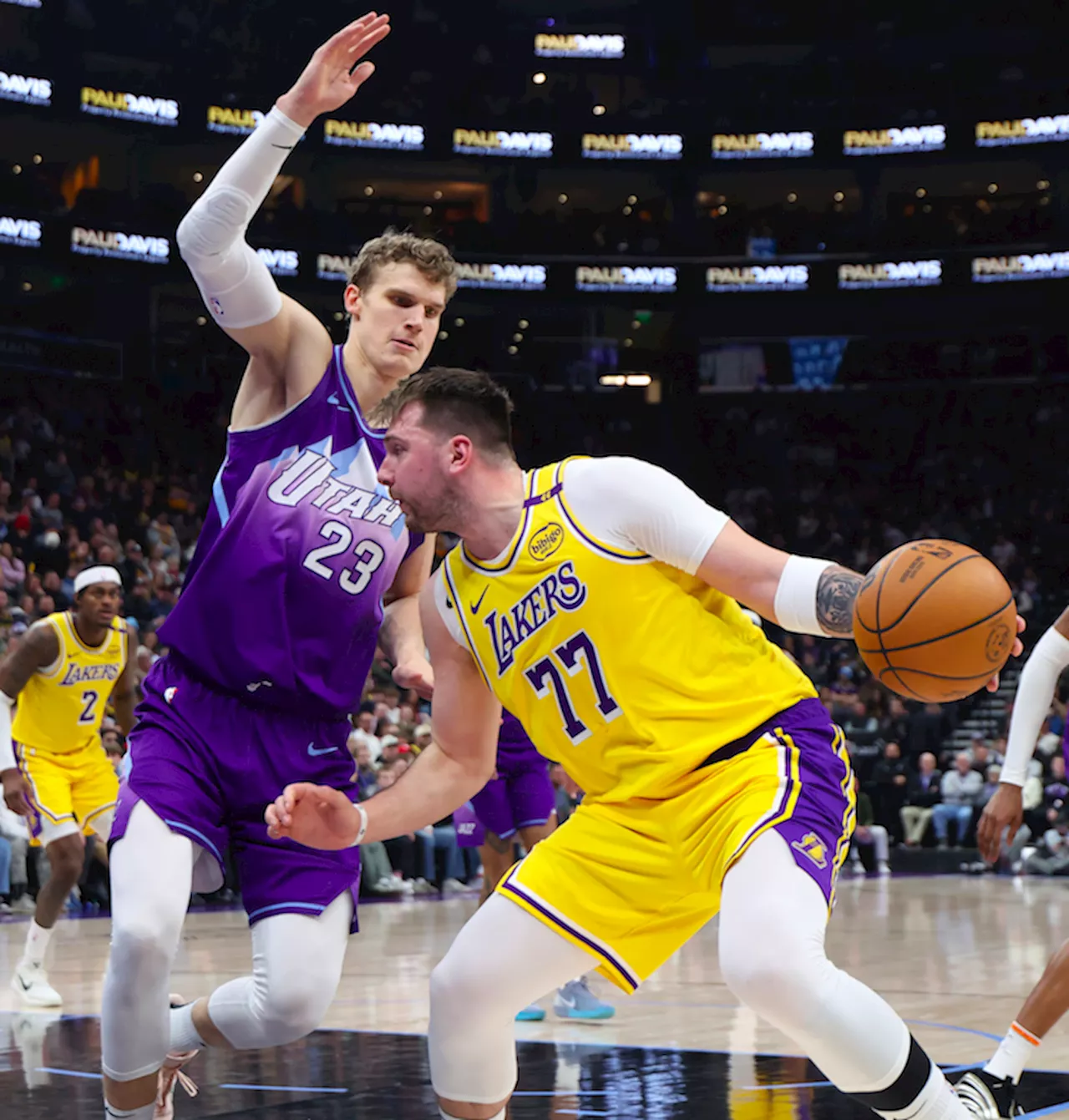 Luka Doncic energizes LeBron James