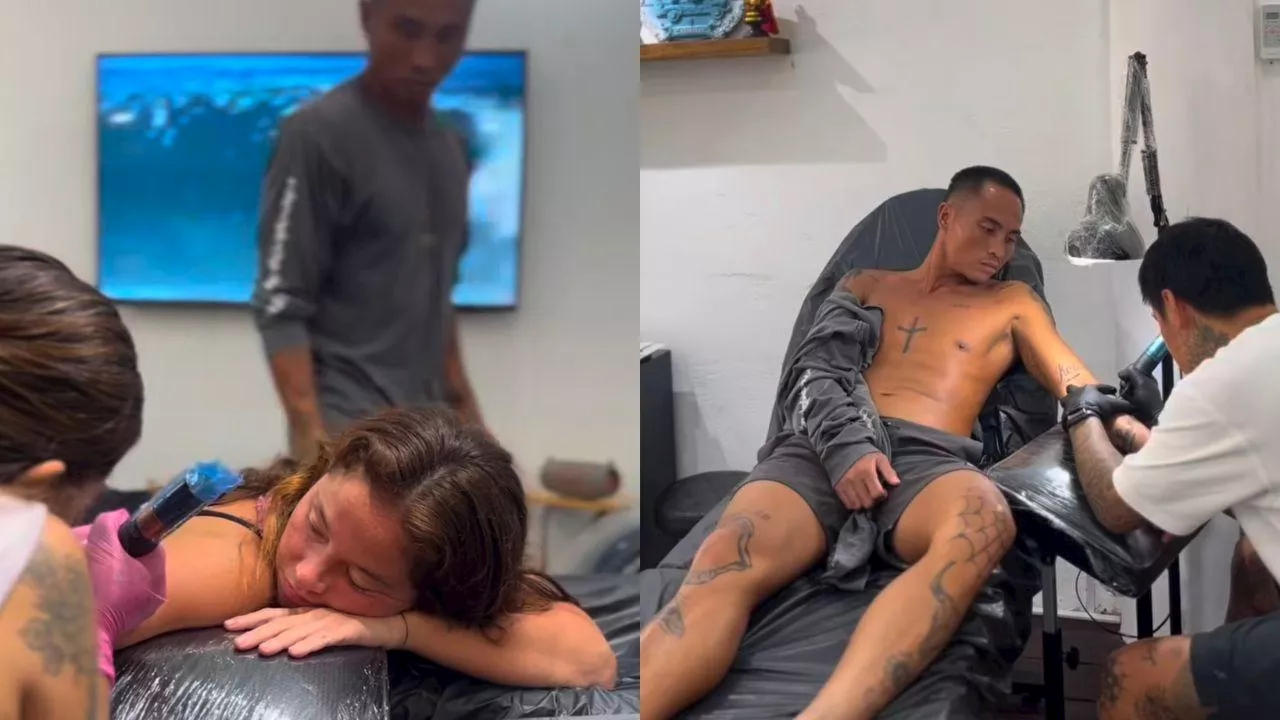 Andi Eigenmann at Philmar Alipayo, magkasamang nagpa-tattoo matapos ang kanilang away