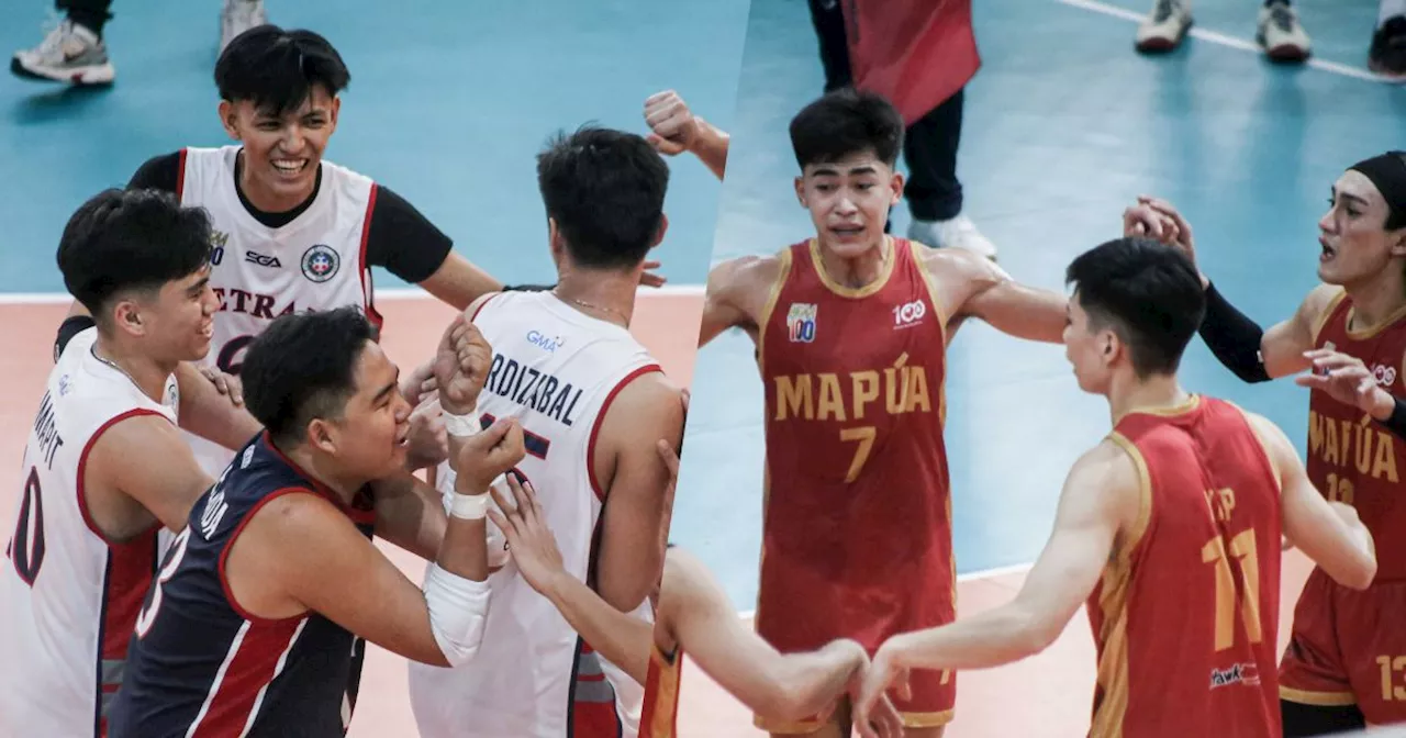 Letran sweeps JRU; Mapua downs San Sebastian in NCAA men's volleyball