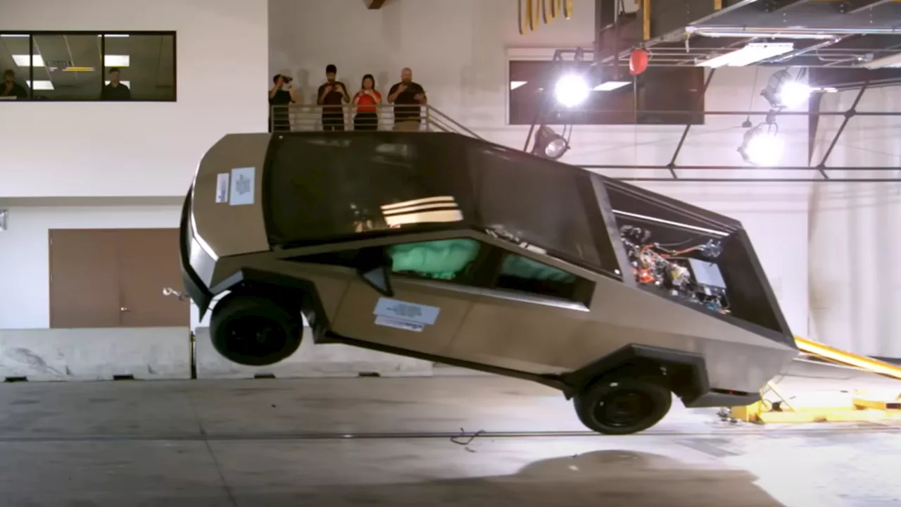 Video: Tesla Cybertruck achieves five-star safety with impressive NHTSA crash tests