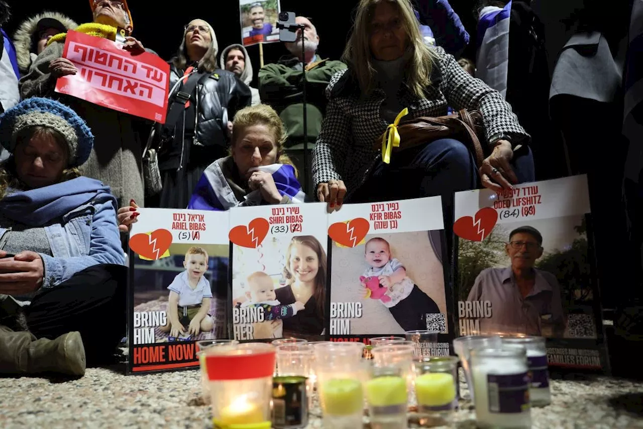 Israel denounces Hamas as 'monsters' for staging of hostage bodies handover