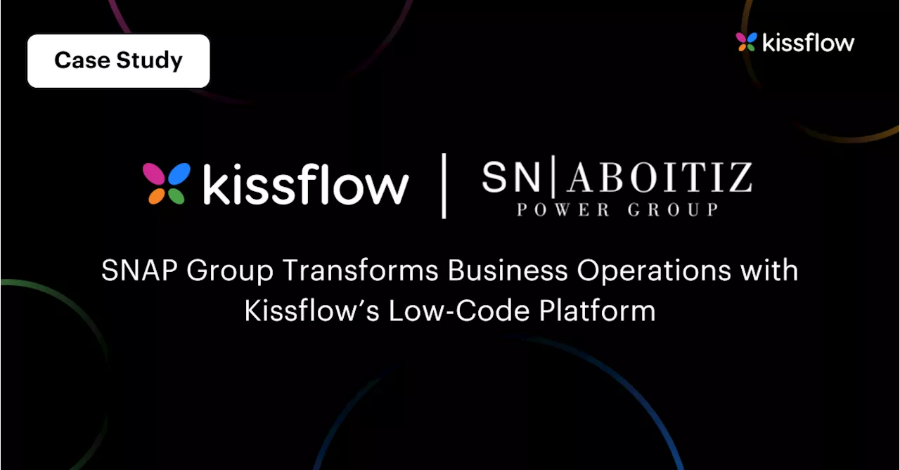 SNAP facilitates operations with Kissflow's low-code platform