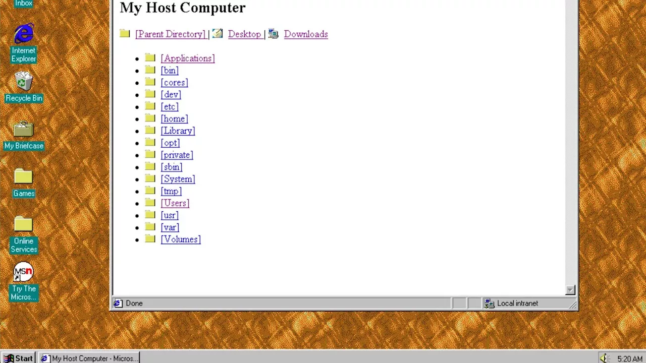 Windows 95-App für Windows 10