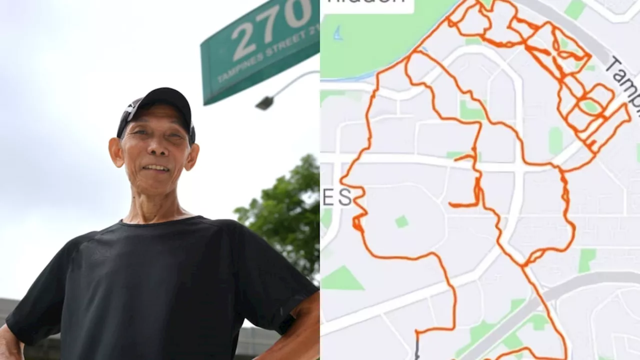 This 'Strava artist' draws using his run route, with the streets of Tampines his canvas