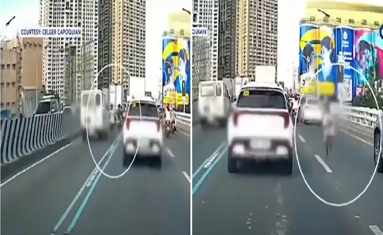Paghablot ng lalaking menor de edad sa cellphone ng isang pasaherong nasa sasakyan, nahuli-cam