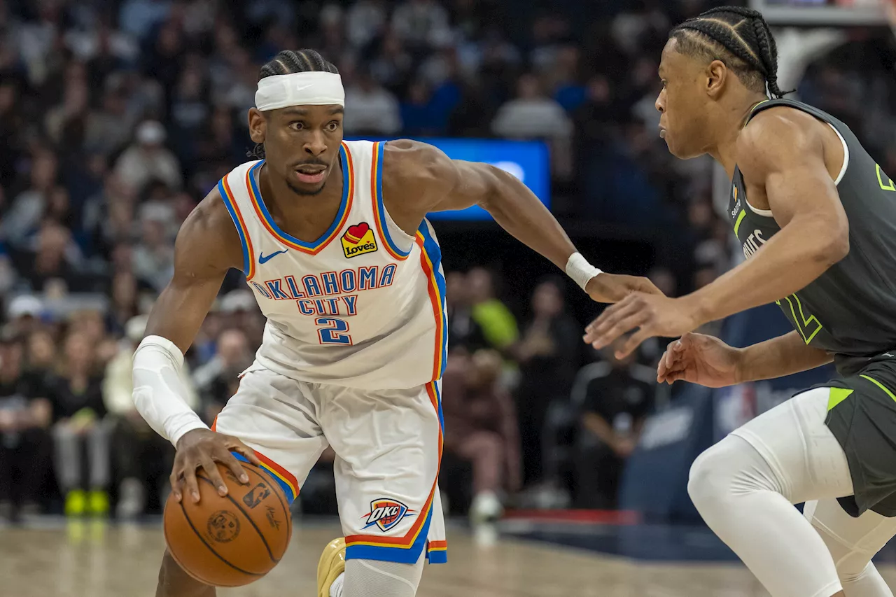 NBA: Shai Gilgeous-Alexander's big night propels Thunder past Wolves