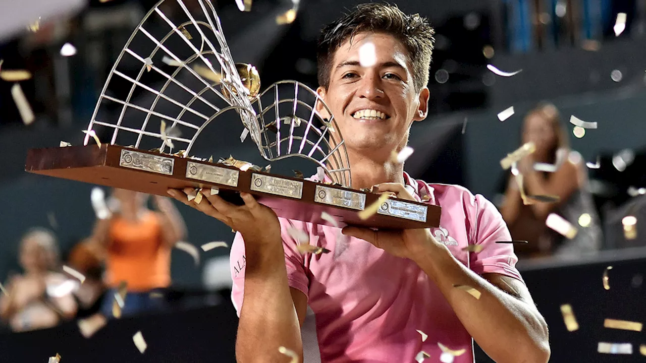 Otra vez campeón: Sebastián Báez hizo historia en el Río Open