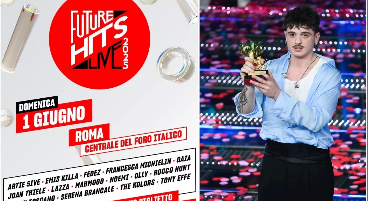 Radio Zeta Future Hits Live, svelati i primi 15 artisti: da Olly a Fedez e Tony Effe si canta al Foro Italico.