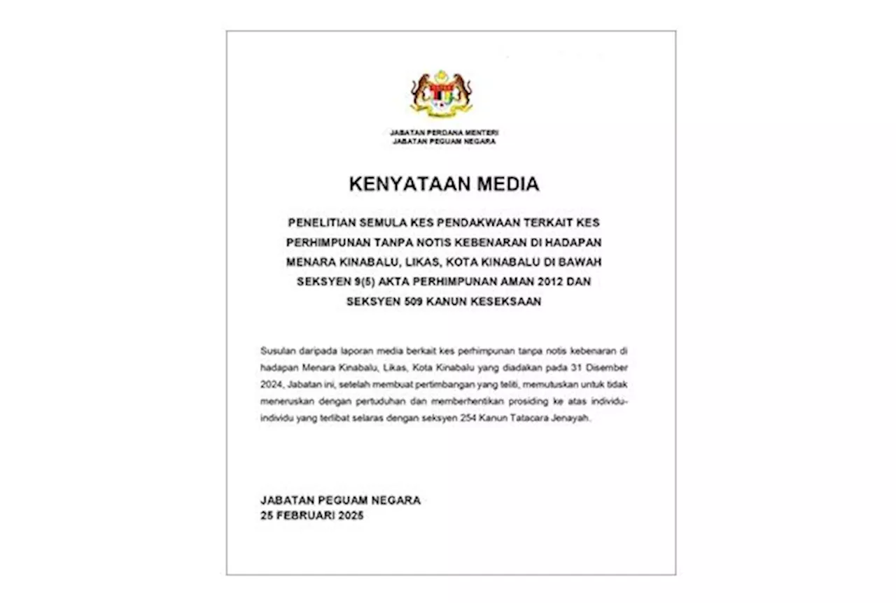 Charges dropped against UMS student leader over unauthorised assembly