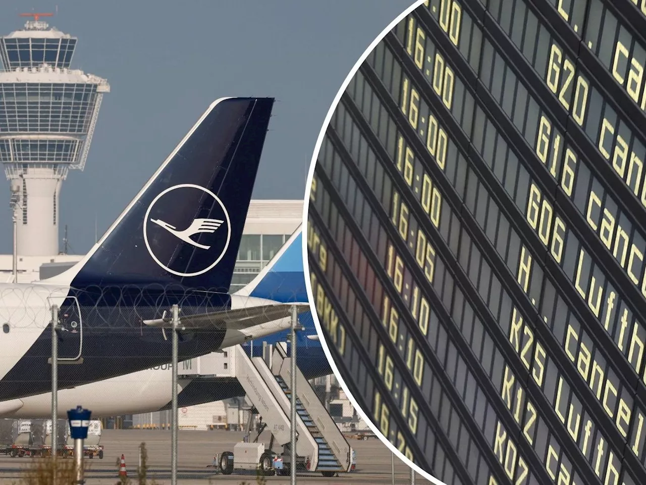 Donnerstag und Freitag Stillstand auf Münchner Flughafen