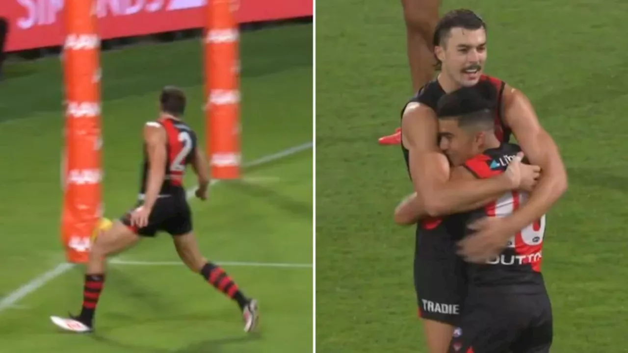 Essendon draftee Isaac Kako lights AFL practice match up as truth behind Sam Draper goal emerges