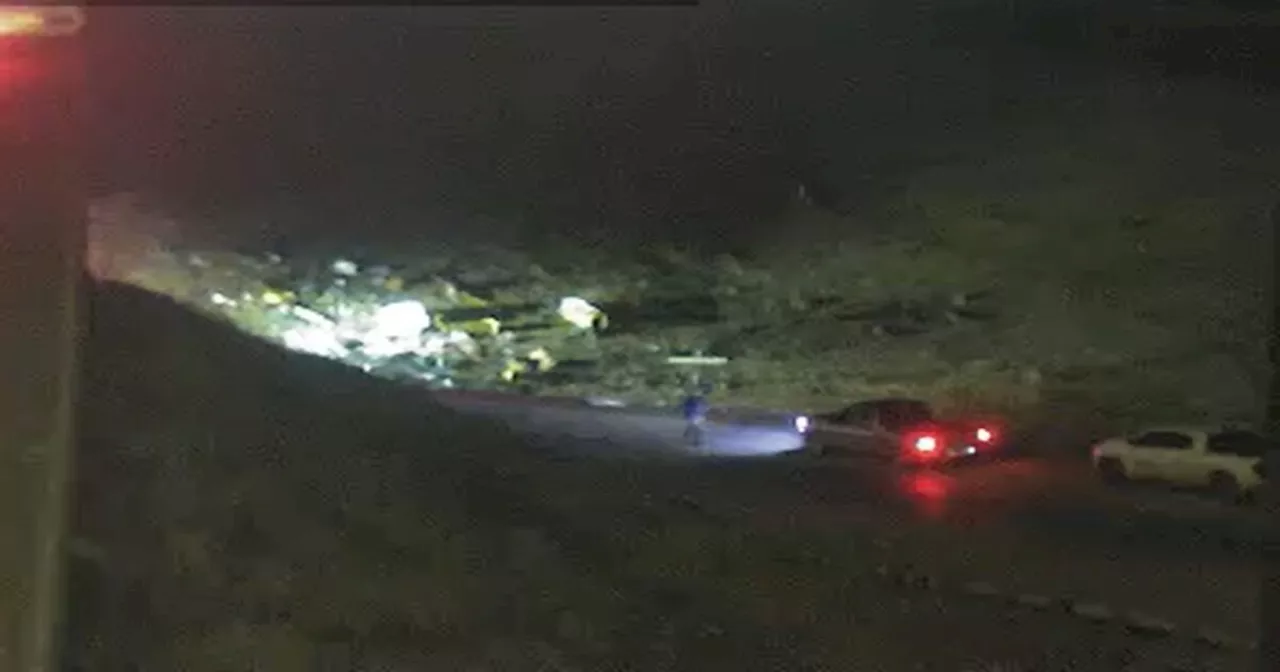 Rolled semitruck creates delays, blocks lanes on ramp from westbound I-76 to southbound I-25 Wednesday morning