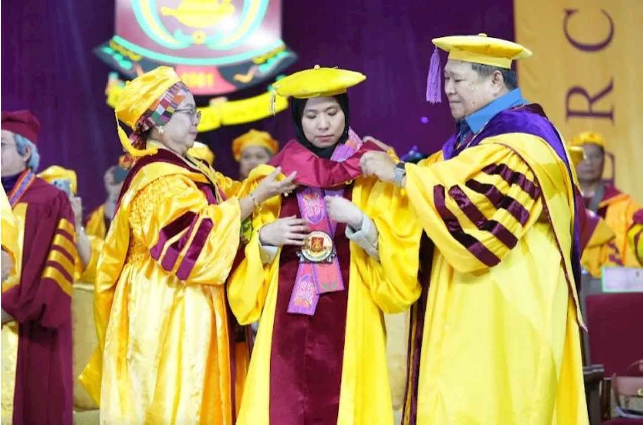 DBM Sec. Mina Pangandaman receives honorary Doctor of Philosophy in Economics degree at Mindanao State University