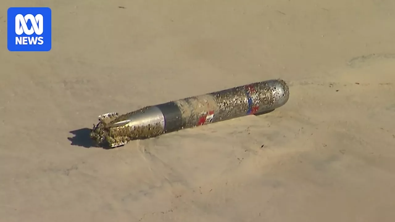 Practice torpedo missing since ADF drill removed from Main Beach on Gold Coast
