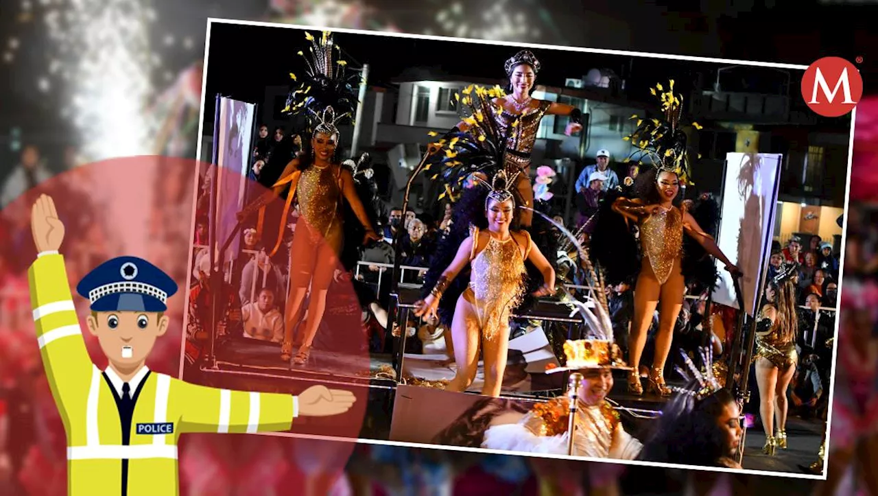 Éstas son las calles cerradas por los recorridos del Carnaval 2025 en sur de Tamaulipas
