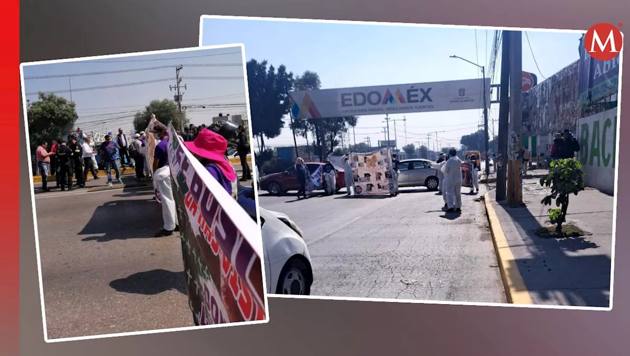 Madres buscadoras bloquean vía López Portillo, en Ecatepec; piden apoyo de autoridades