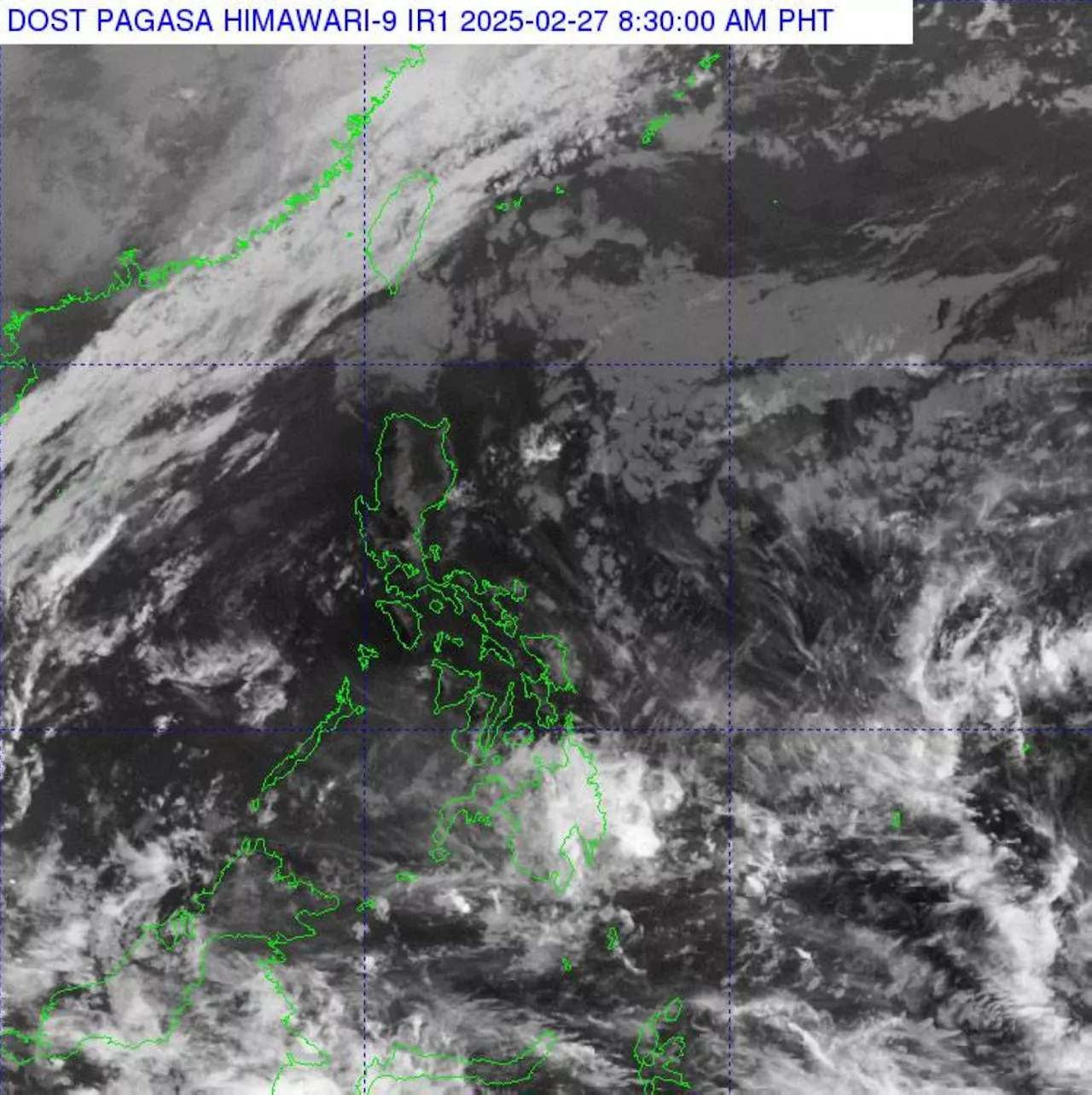 PH will be cloudy with scattered rains from amihan, easterlies