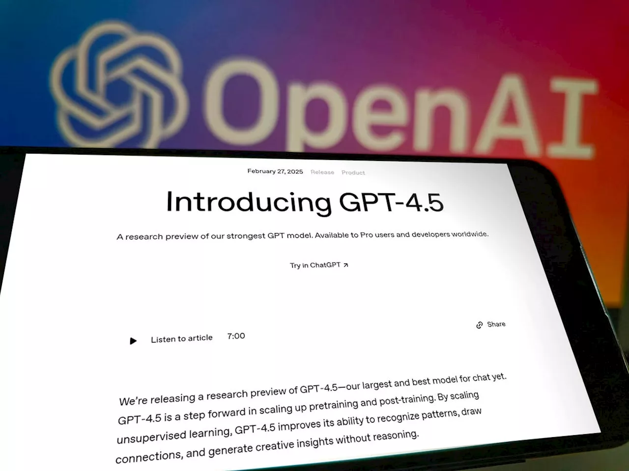 GPT-4.5 Drops As AI Competition Intensifies: Data Efficiency Matters