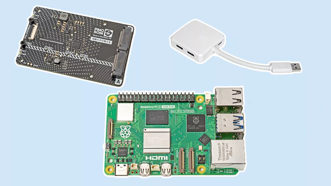 Kurztests: Raspberry Pi 5, Raspi-SSD-Adapter und USB-3-Hub