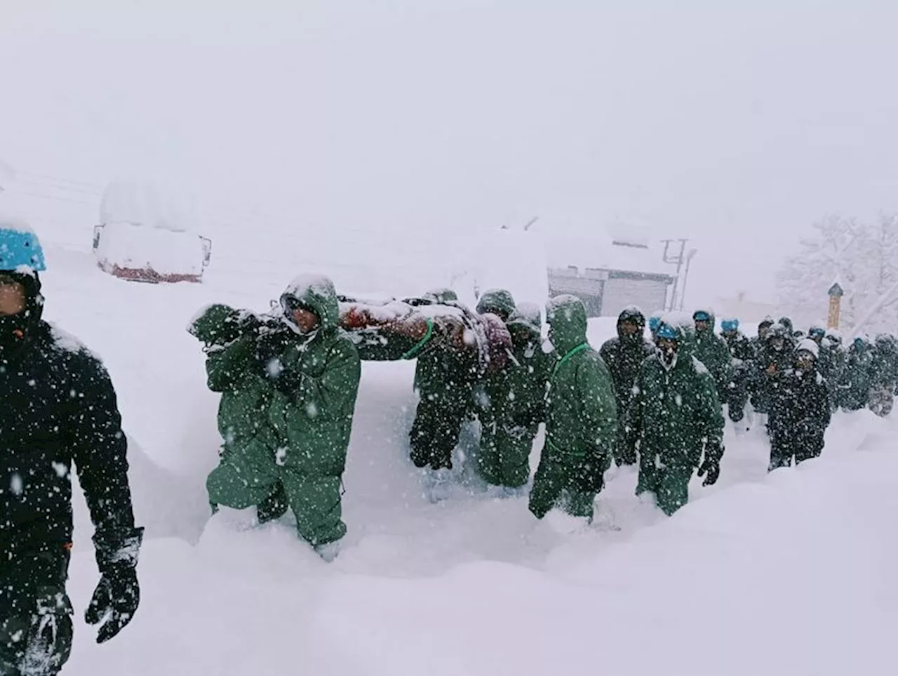 At least 41 trapped after avalanche in Indian mountain state