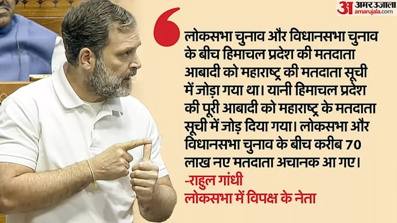 Lok Sabha: 'महाराष्ट्र में हिमाचल की आबादी जितने नए वोटर जोड़े गए', राहुल ने चुनाव की निषप्क्षता पर उठाए सवाल