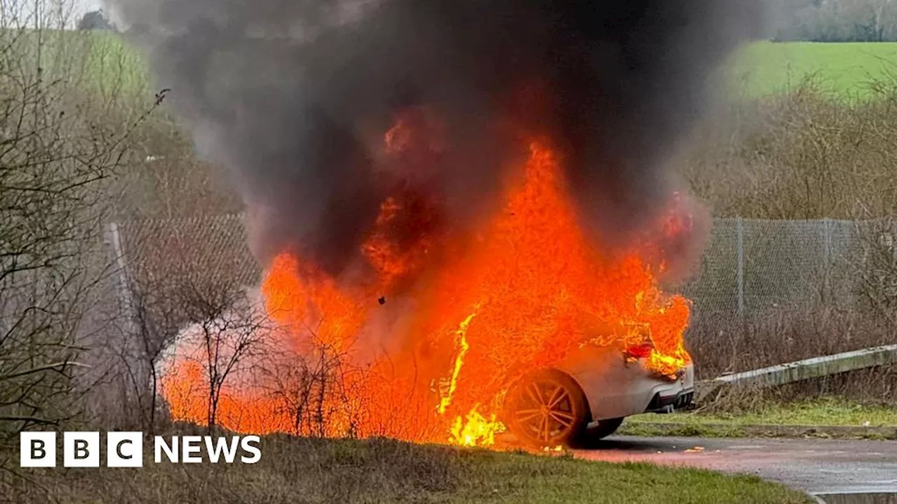 Family Escapes Burning BMW, Seeks to Thank Good Samaritans