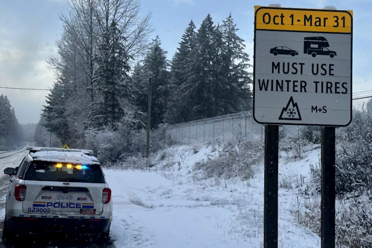 Dangerous Ice Creates Highway 1 Closures in British Columbia