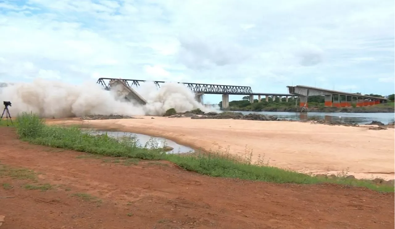 Implosão Remoção da Ponte Juscelino Kubitschek no Tocantins