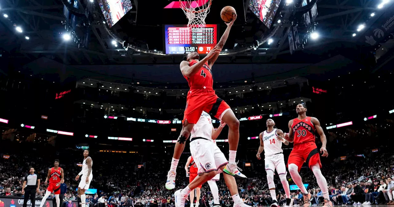 RJ Barrett scores 20 points as Raptors beat Clippers 115-108 for 8th win in 10 games