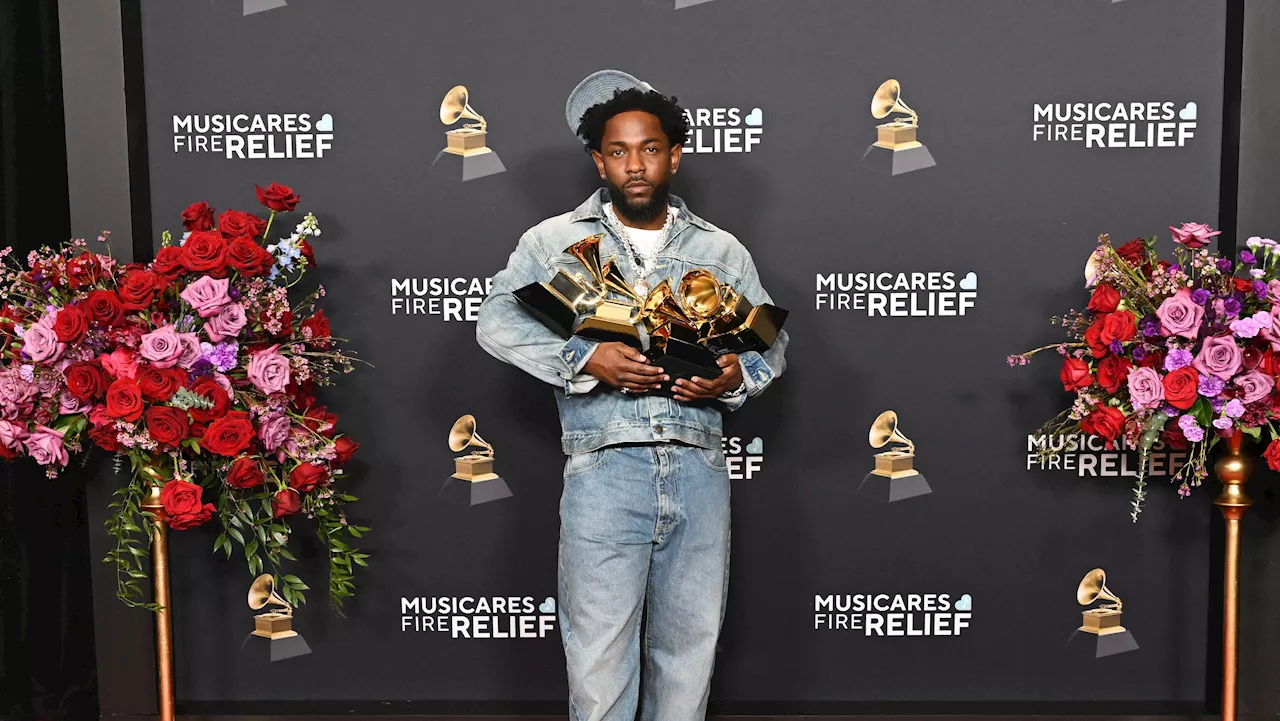 Grammy 2025: Kendrick Lamar leva cinco prêmios com uma só música