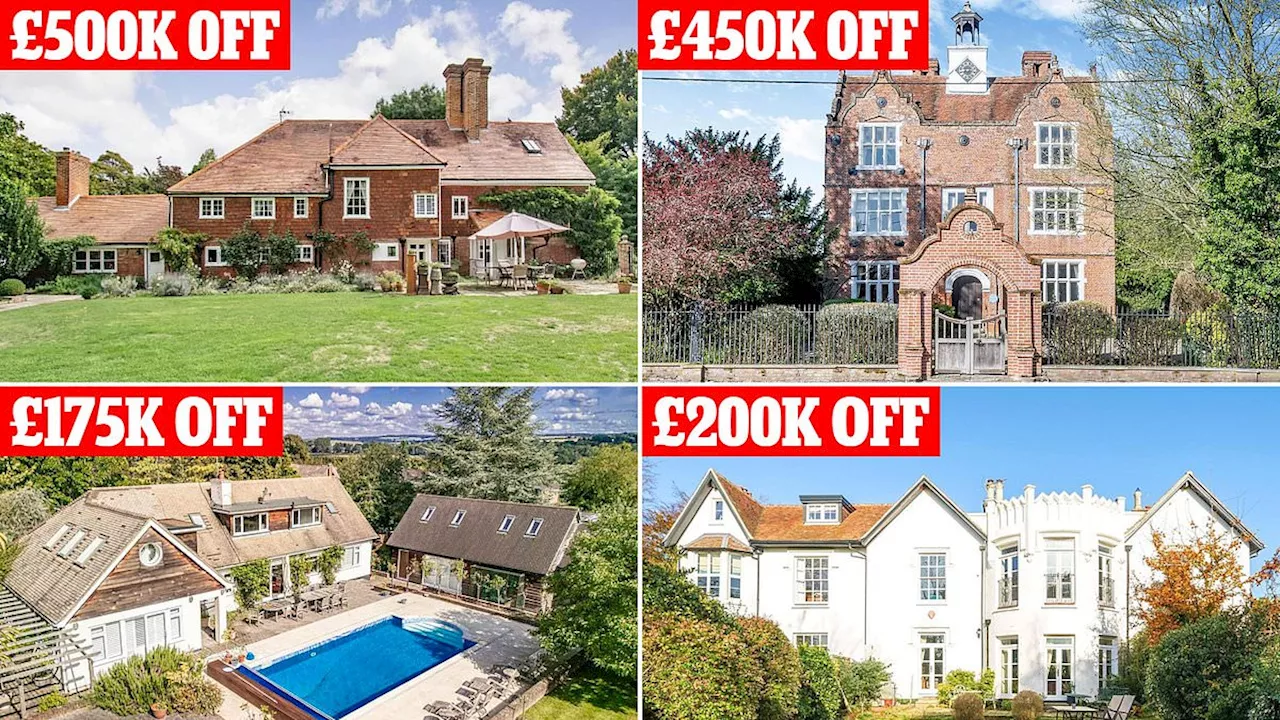 The luxury Home Counties homes now available with BIG discounts: As the market cools, here are the...