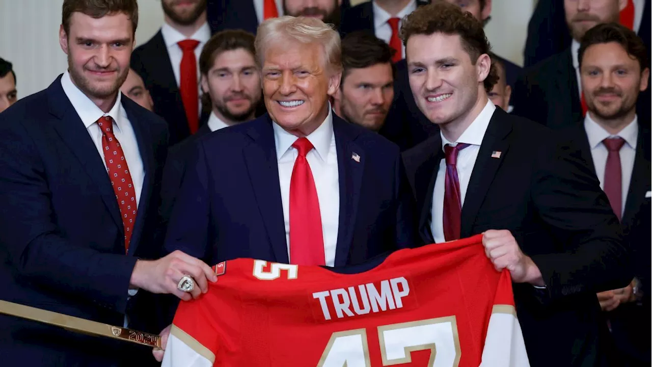 Stanley Cup-champion Florida Panthers honored at White House