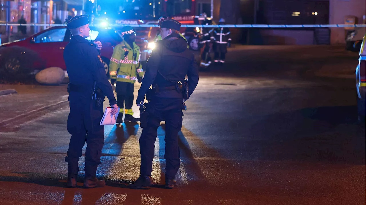 Explosion vid restaurang på Björknäs torg