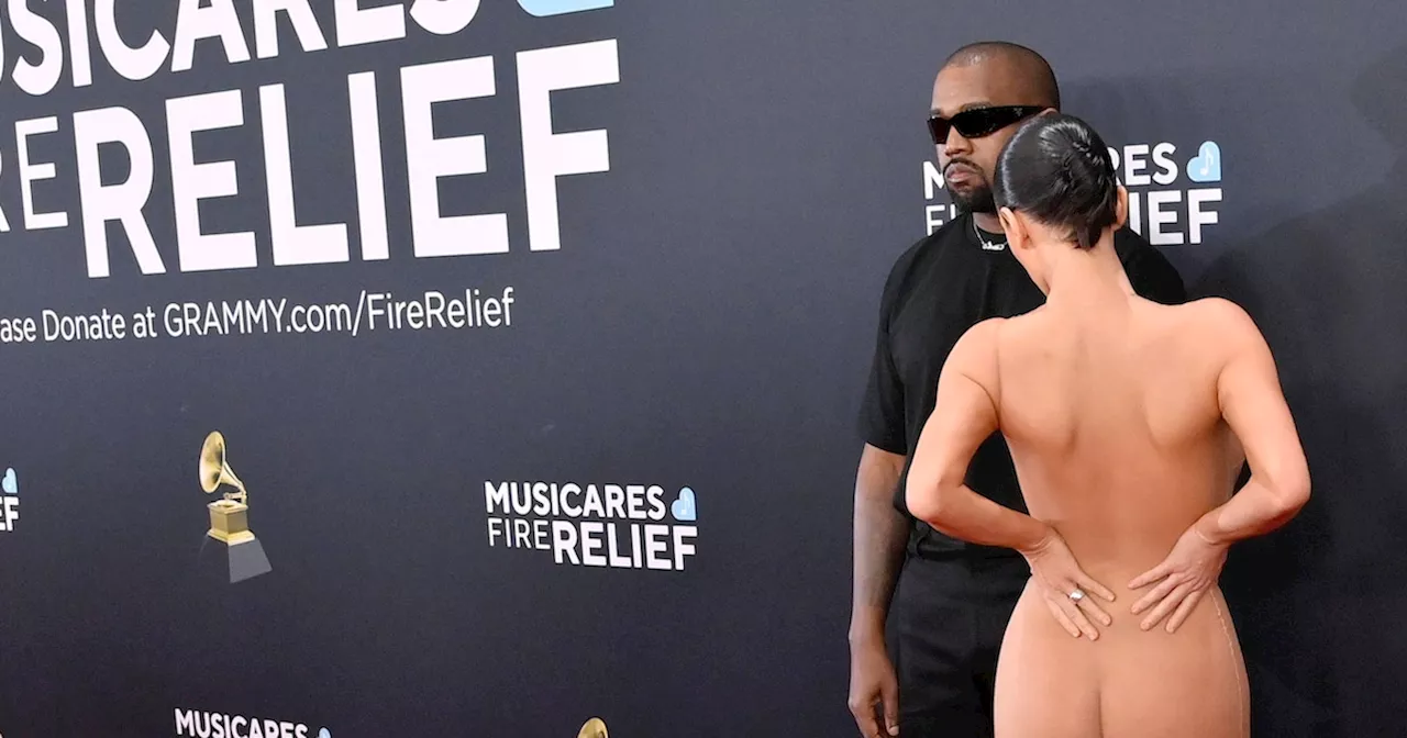 Kanye West und Bianca Censori sorgen bei den Grammys für Skandal mit durchsichtigem Look