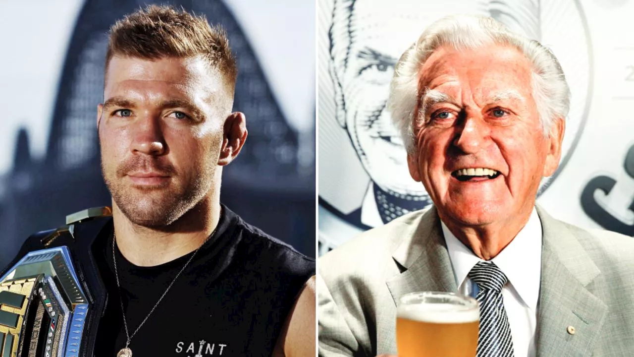 ‘It’s my party trick’: UFC superstar wants fight week crack at Bob Hawke’s beer drinking record