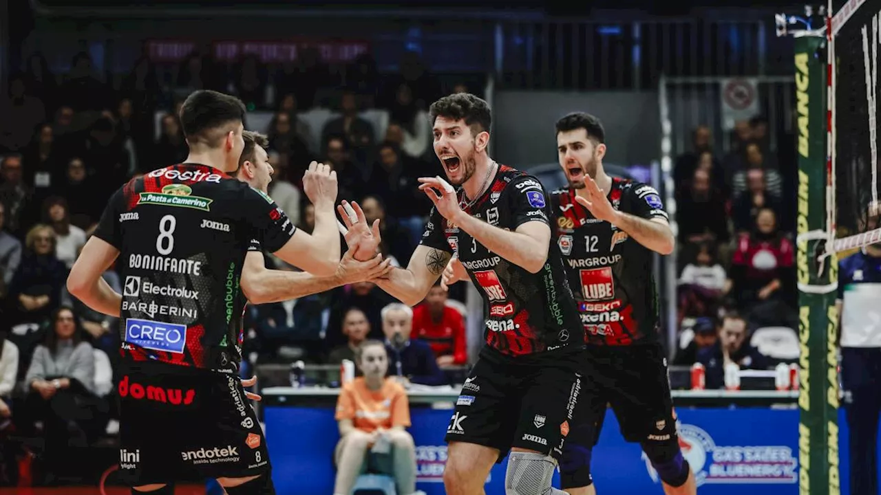 Superlega: Nono successo consecutivo per la Lube, Perugia trionfa a Taranto