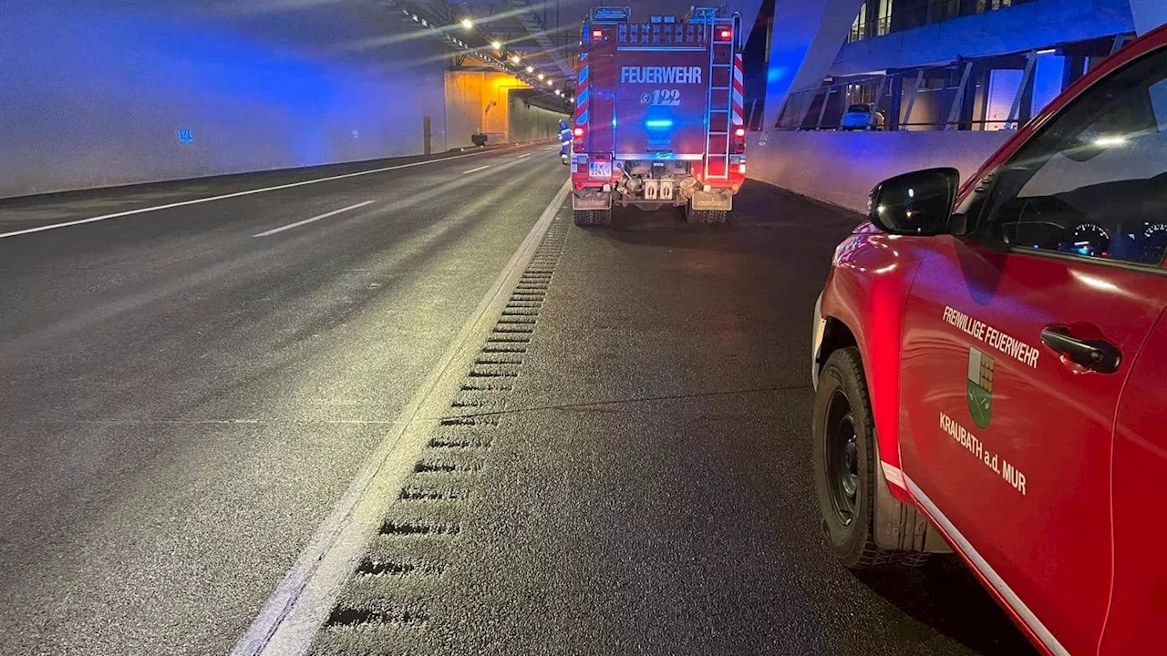 Fahrerloser Lkw sorgt für Tunnel-Sperre und Fahndung