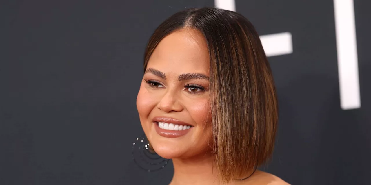 Chrissy Teigen's Sheer Christian Siriano Gown Stuns at the 2025 Grammys